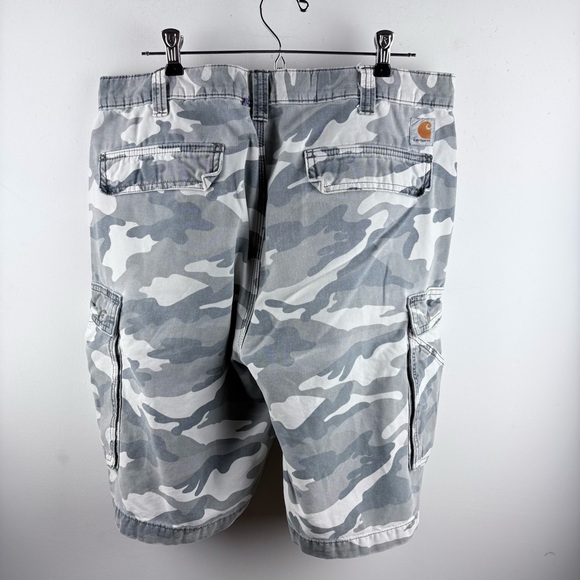 Carhartt Shorts Mens 36 Rugged Cargo Camo Relaxed Fit Military Y2K 100279 - Picture 8 of 12